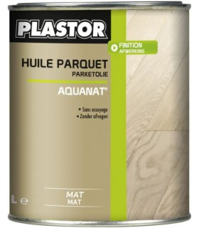 Plastor Huile Parquet Sans Essuyage Aquanat Finition Mate