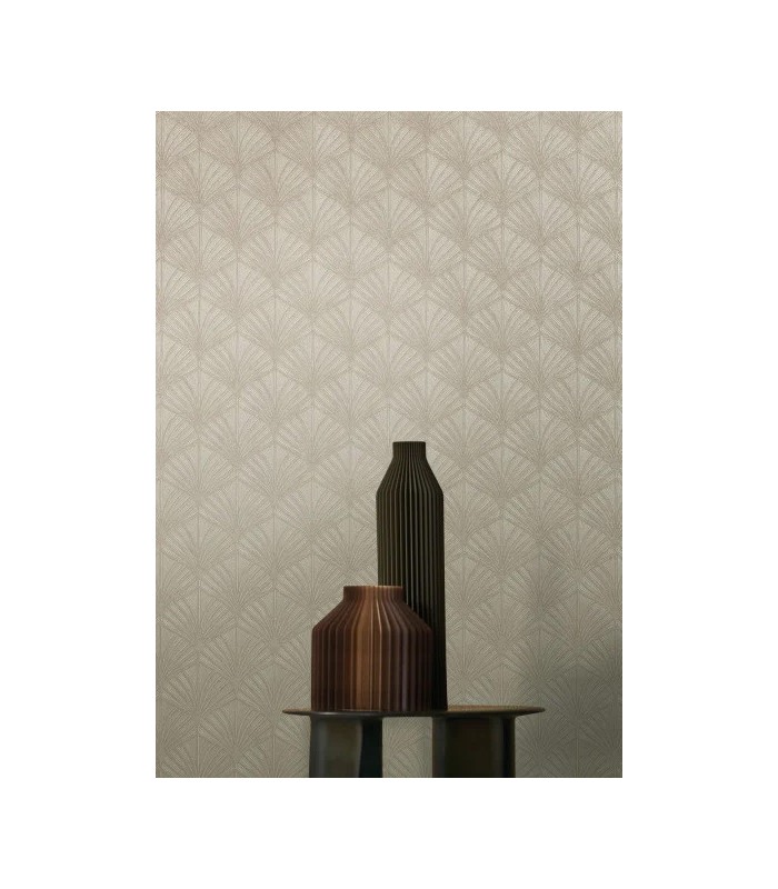 Papier Peint NEREIDE TAUPE - NATURE PRECIEUSE - CASAMANCE - REF.76651222