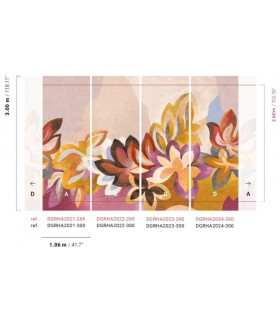 Papier Peint SOMERSET PUNCH DGRHA2023 260 - Collection RHAPSODY - MASUREEL - REF. DGRHA2023 260