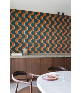 Papier Peint FLOW AUTUMNAL RHA105 - Collection RHAPSODY - MASUREEL - REF. RHA105