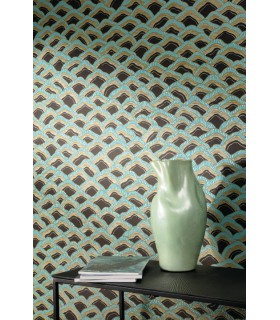 Papier Peint MUNRO AMAZONITE RHA303 - Collection RHAPSODY - MASUREEL - REF. RHA303