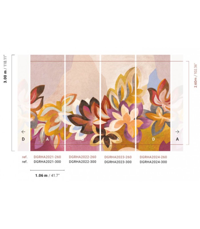 Papier Peint SOMERSET PUNCH DGRHA2024 300 - Collection RHAPSODY - MASUREEL - REF. DGRHA2024 300