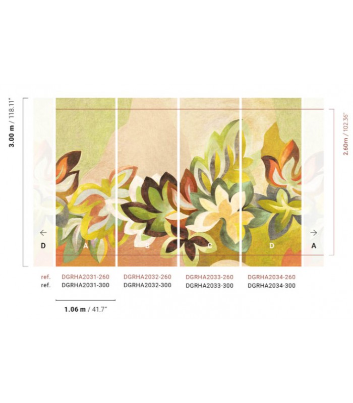 Papier Peint SOMERSET AUTUMNAL DGRHA2034 260 - Collection RHAPSODY - MASUREEL - REF. DGRHA2034 260