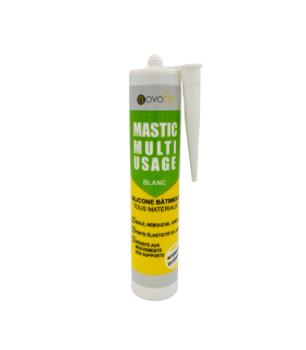 Mastic silicone multi-usages blanc Novofix 280ml