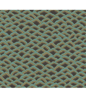 Papier Peint MUNRO AMAZONITE RHA303 - Collection RHAPSODY - MASUREEL - REF. RHA303