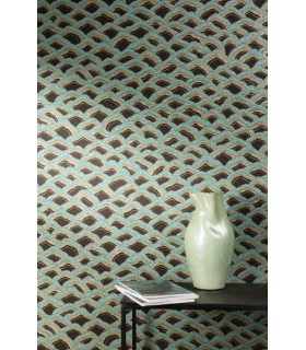 Papier Peint MUNRO AMAZONITE RHA303 - Collection RHAPSODY - MASUREEL - REF. RHA303