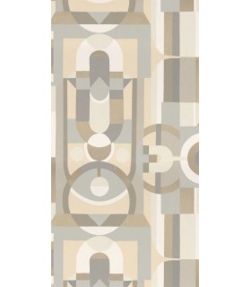 Papier Peint VITRAIL SABLE - FAUBOURG DES LUMIERES - CASAMANCE - REF.76250100