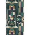 Papier Peint VITRAIL EMERAUDE - FAUBOURG DES LUMIERES - CASAMANCE - REF.76250610