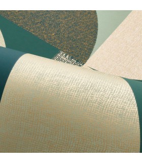 Papier Peint BARILLET EMERAUDE - FAUBOURG DES LUMIERES - CASAMANCE - REF.76260916