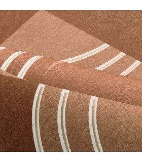 Papier Peint ANNEES 30 TERRACOTTA - FAUBOURG DES LUMIERES - CASAMANCE - REF.76271324