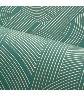 Papier Peint PORTE DORÉE ÉMERAUDE - FAUBOURG DES LUMIERES - CASAMANCE - REF.76282038