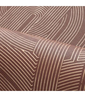 Papier Peint PORTE DORÉE LIE DE VIN - FAUBOURG DES LUMIERES - CASAMANCE - REF.76282242