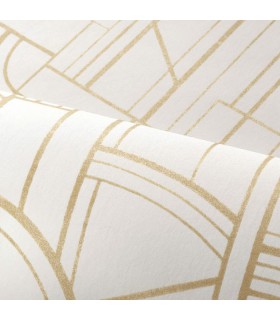 Papier Peint CINÉTIQUE BLANC - FAUBOURG DES LUMIERES - CASAMANCE - REF.76292446