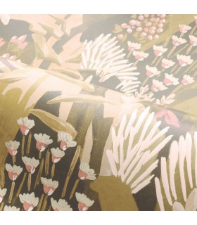 Papier Peint ERICA VERT MOUSSE/BLUSH - NATURE PRECIEUSE - CASAMANCE - REF.76570202