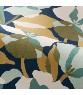 Papier Peint AMARYLLIS NOIR/DORÉ - NATURE PRECIEUSE - CASAMANCE - REF.76581222