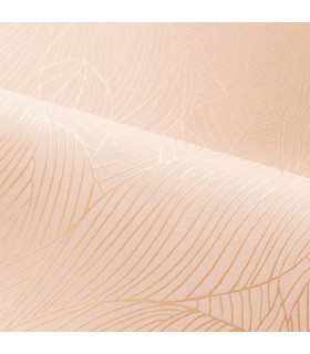 Papier Peint HOSTA ROSE POUDRÉ/DORÉ - NATURE PRECIEUSE - CASAMANCE - REF.76602446