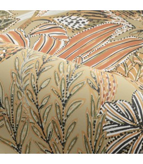 Papier Peint BORROMEE LICHEN/TERRE DE SIENNE - NATURE PRECIEUSE - CASAMANCE - REF.A74320732