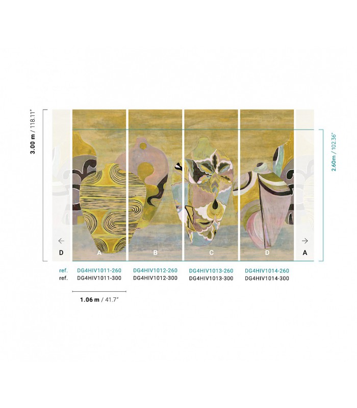 Papier Peint HIVA SAHARA DG4HIV1014 260 - Collection TERRA - MASUREEL - REF. DG4HIV1014 260