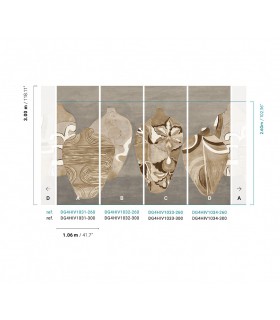 Papier Peint HIVA ATHENE DG4HIV1031 300 - Collection TERRA - MASUREEL - REF. DG4HIV1031 300