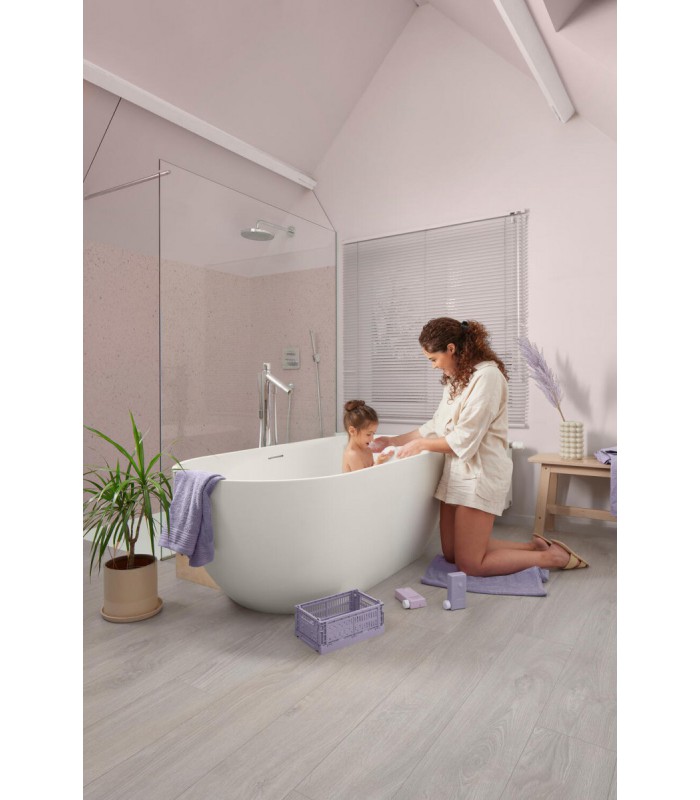 Berry Alloc Parquet stratifié Ocean+ 8V4 - Jazz Light Grey - 1288 mm x 190 mm x 8 mm