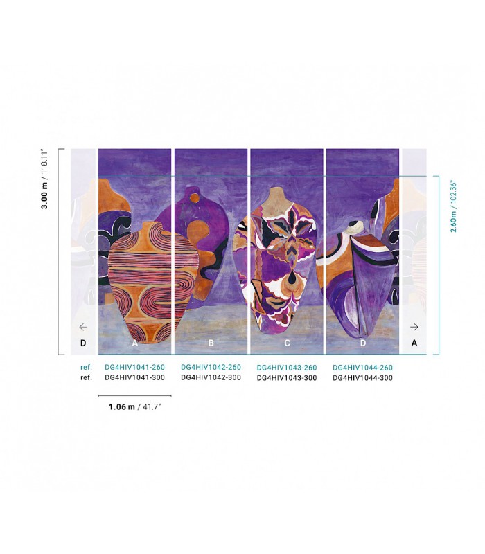Papier Peint HIVA PERU DG4HIV1043 260 - Collection TERRA - MASUREEL - REF. DG4HIV1043 260