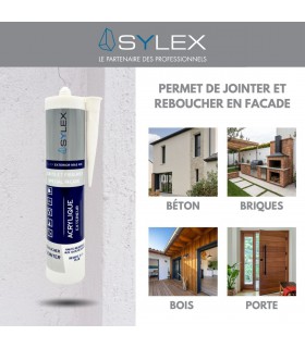Mastic Joints et Fissures spécial façade 280ml SYLEX Exterior MAE 405