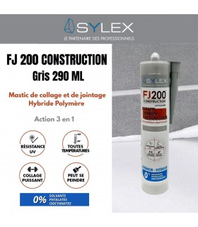 Mastic Coller, Jointer et Sceller 290ml Sylex Construction FJ 200