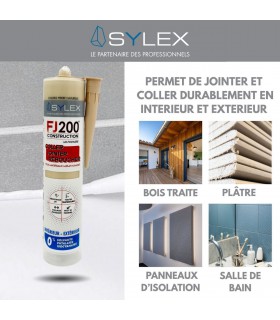 Mastic Coller, Jointer et Sceller 290ml Sylex Construction FJ200