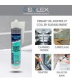 Mastic Sylex SX 640 Silicone 3 en 1 - Joint sanitaire 280 ml