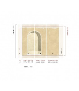 Papier Peint ALCOVE OYSTER DGALC1032 300 - Collection TERRA - MASUREEL - REF. DGALC1032 300