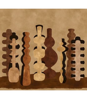 Papier Peint POTTERIES SIENNA DGPOT1013 300 - Collection TERRA - MASUREEL - REF. DGPOT1013 300