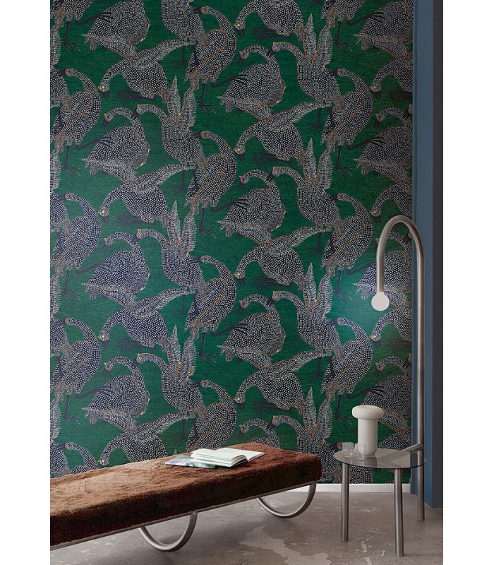 Papier Peint GUINEA EMERALD TER101 - Collection TERRA - MASUREEL - REF. TER101