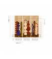 Papier Peint POTTERIES INDIGO DGPOT1022 260 - Collection TERRA - MASUREEL - REF. DGPOT1022 260