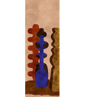 Papier Peint POTTERIES INDIGO DGPOT1023 300 - Collection TERRA - MASUREEL - REF. DGPOT1023 300