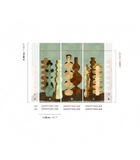 Papier Peint POTTERI.EMERALD DGPOT1043 260 - Collection TERRA - MASUREEL - REF. DGPOT1043 260