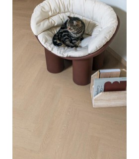 Dalle à clipser PVC RIGID 55 Herringbone - Luna - 609 x 108 x 6 mm