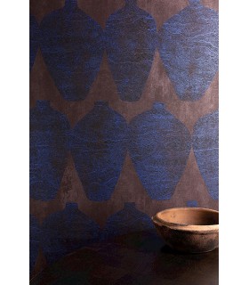 Papier Peint HEMIA INDIGO TER205 - Collection TERRA - MASUREEL - REF. TER205
