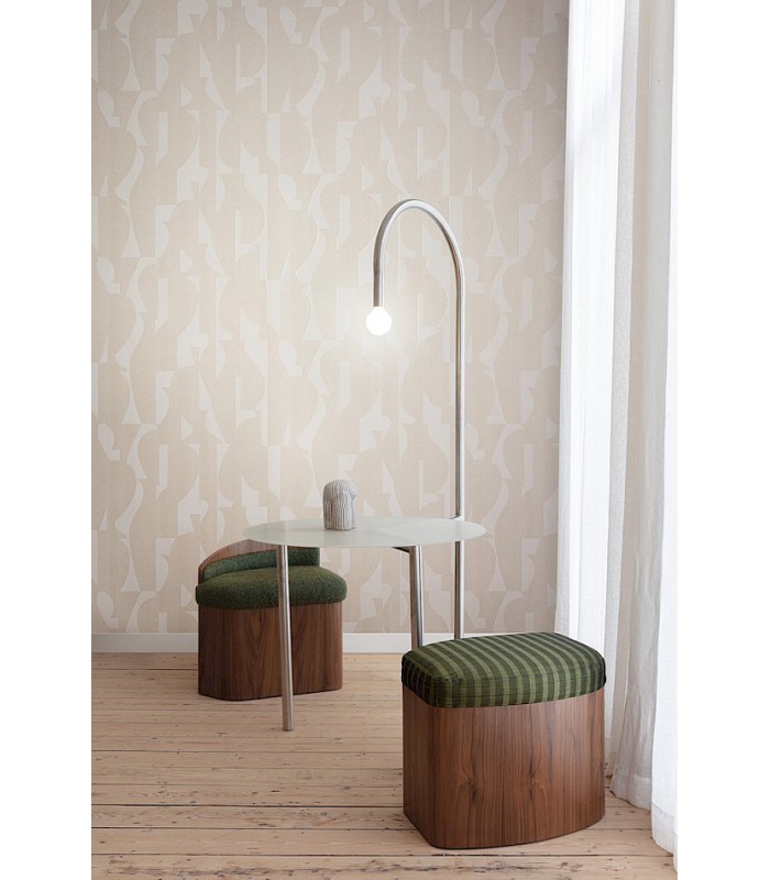 Papier Peint TASOS OYSTER TER301 - Collection TERRA - MASUREEL - REF. TER301