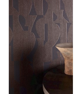 Papier Peint TASOS CHOCOLATE TER304 - Collection TERRA - MASUREEL - REF. TER304