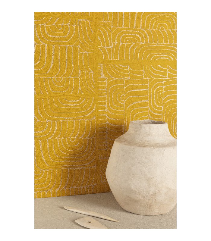Papier Peint TEHANI CALENDULA TER503 - Collection TERRA - MASUREEL - REF. TER503