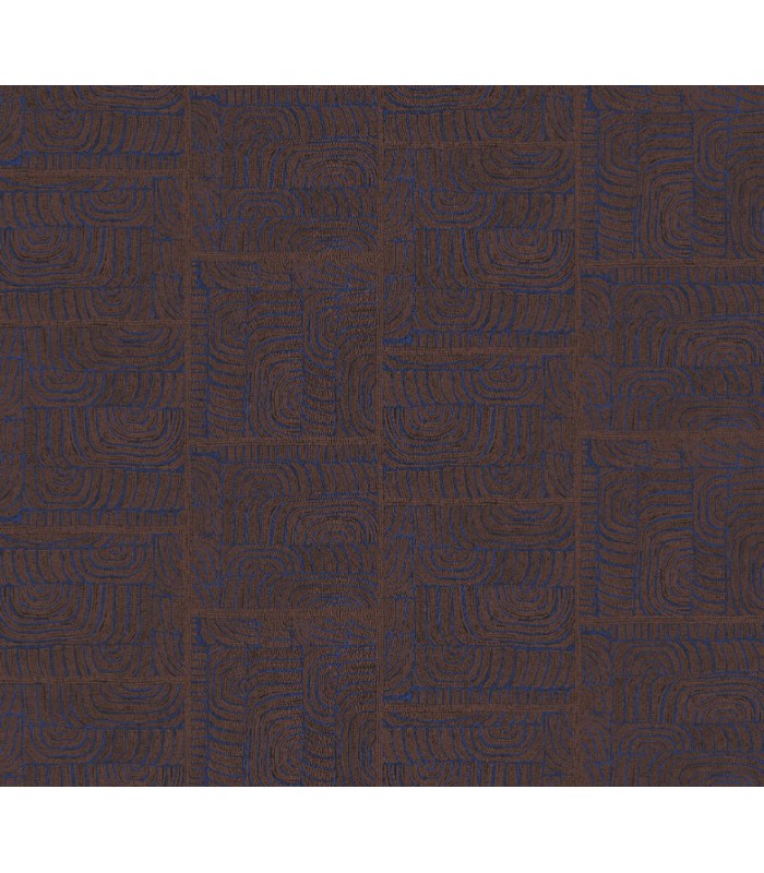 Papier Peint TEHANI INDIGO TER505 - Collection TERRA - MASUREEL - REF. TER505