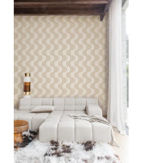 Papier Peint FLOW MOONBEAM  RHA101 - Collection RHAPSODY - MASUREEL - REF. RHA101