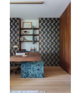 Papier Peint FLOW AMAZONITE  RHA103 - Collection RHAPSODY - MASUREEL - REF. RHA103