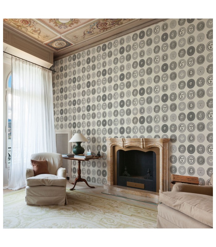 Papier peint SOLI - Collection FORNASETTI SENZA TEMPO 2 - COLE&SON - REF 123/1001