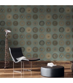 Papier peint SOLI - Collection FORNASETTI SENZA TEMPO 2 - COLE&SON - REF 123/1003
