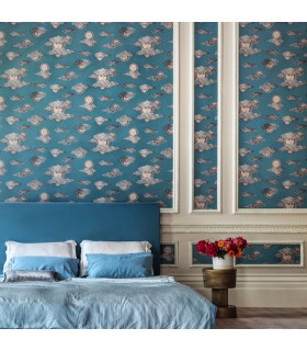 Papier peint SOLI E NUVOLE - Collection FORNASETTI SENZA TEMPO 2 - COLE&SON - REF 123/2010