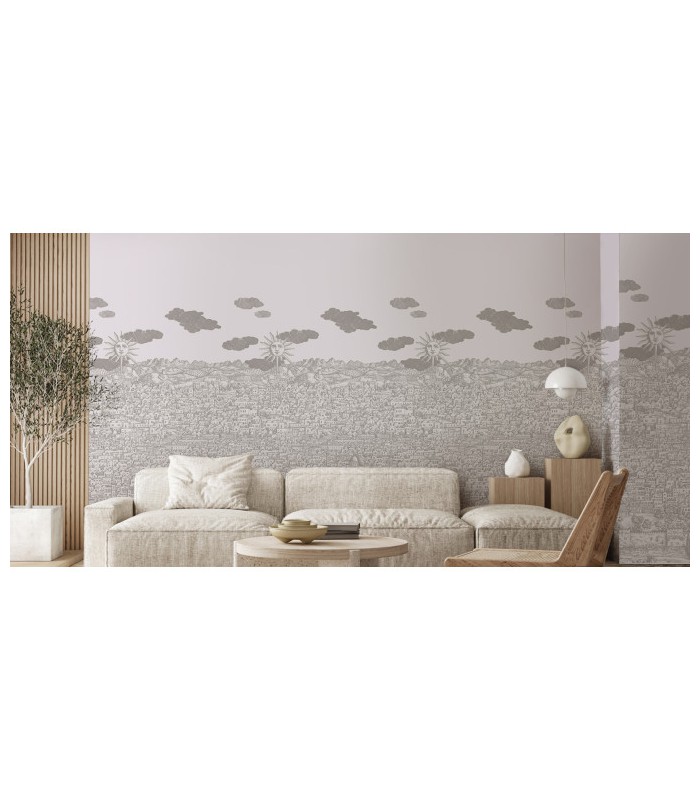 Papier peint VISTA MEDITERRANEA - Collection FORNASETTI SENZA TEMPO 2 - COLE&SON - REF 123/3015