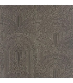Papier peint Caselio - Delicacy noir et or -10656