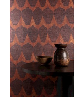 Papier Peint HEMIA SIENNA TER202 - Collection TERRA - MASUREEL - REF. TER202