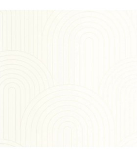 Papier peint Caselio - Curved Line blanc - 10711